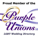 Proud Member of the PURPLE UNIONS LGBT Wedding Directory